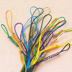 金線平結拉環71號diy吊墜項鍊尾線手工編織平結假拉圈小滴溜批發