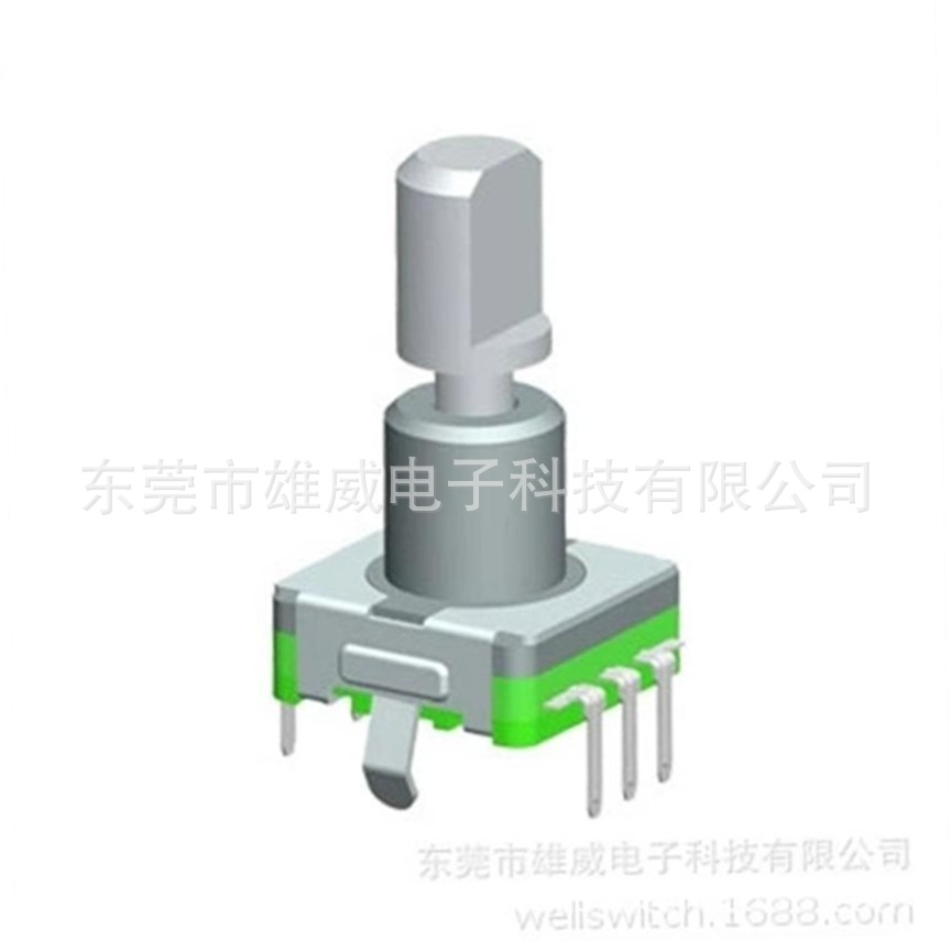 11.7X12mm带开关编码器、旋转开关、180度插脚