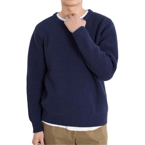 Grey and black round neck loose sleeveless cotton yarn knit sweater for men and women from the Ma family, suitable for autumn and winter leisure.