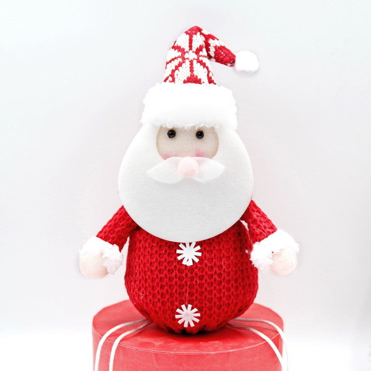 Navidad creativa impresa bolsa de regalo de caramelo Navidad Víspera de Navidad muñeca tridimensional bolsa de fruta al por mayor