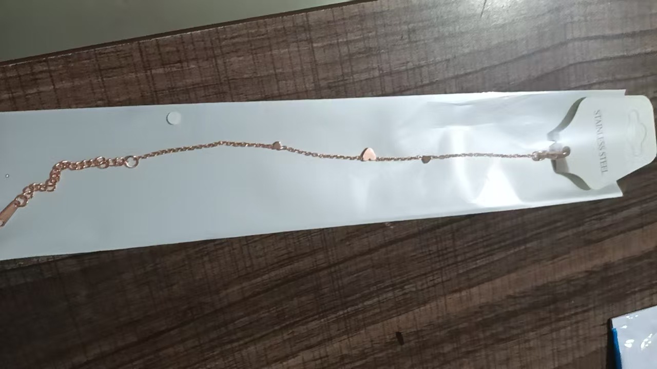 3 bracelets d'amour en or rose