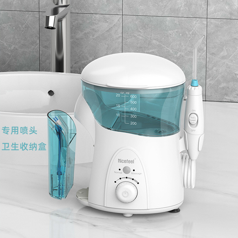 Fábrica OEM hogar adulto escritorio lavadora de dientes masaje pulso dual-modo diente limpiador transfronterizo eléctrico irrigador de dientes