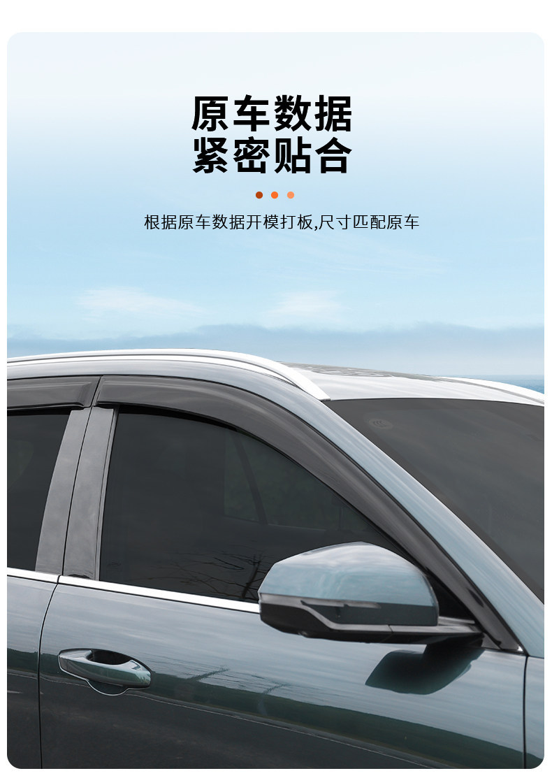 Suitable for 25/26 model Geely Galaxy Starship 7 rain guards, car window modification rain shields, rainproof waterproof panels, accessories and supplies