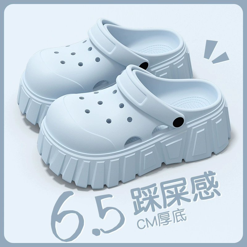 2025 новый нескользящий пляж увеличен EVA Baotou сандалии тапочки женщины носить обувь с толстой подошвой летом