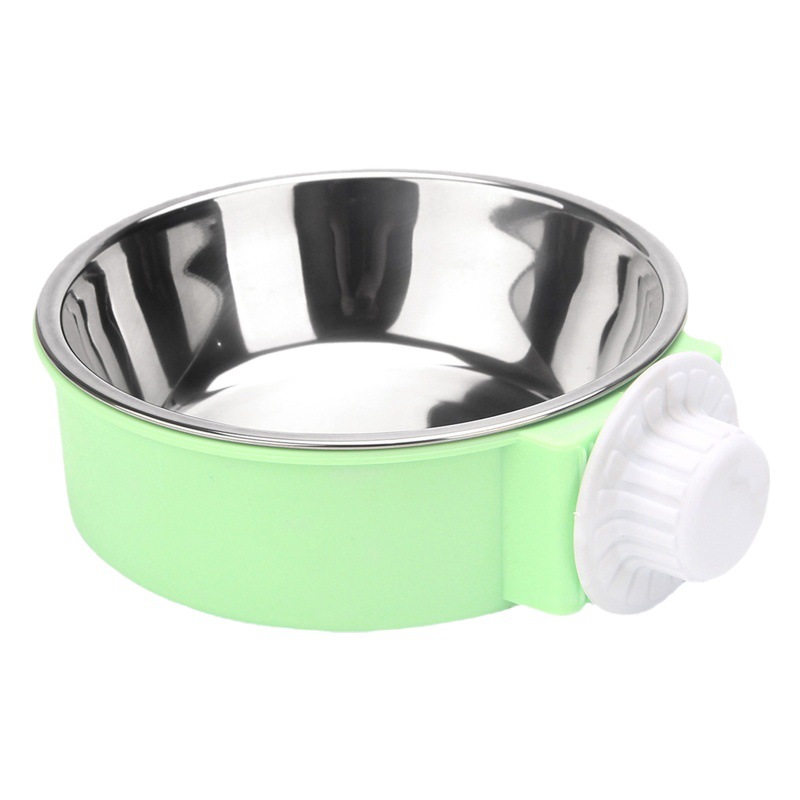 Gato colgante tazón mascota colgante tazón de comida de acero inoxidable gato jaula gato tazón de comida tazón de perro tazón para beber vajilla para mascotas