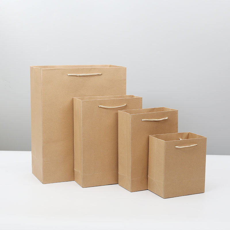 厂家批发手提牛皮纸袋定 制外卖打包袋定 做服装手提袋礼品包装袋