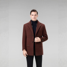 2025秋冬季男士新款纯羊毛双面呢大衣中长款外套选配鹅绒保暖马甲