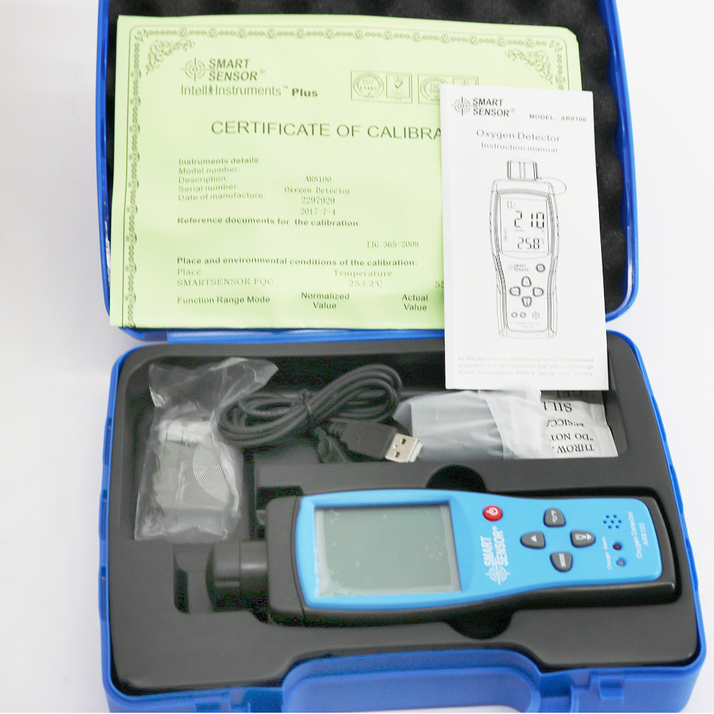 智能传感器AR8100氧气探测器气体探测器测量范围0 ~ 25%