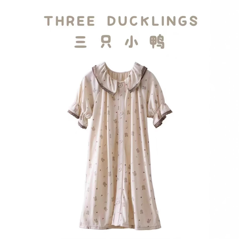 儿童家居睡裙 女童夏季家居睡裙