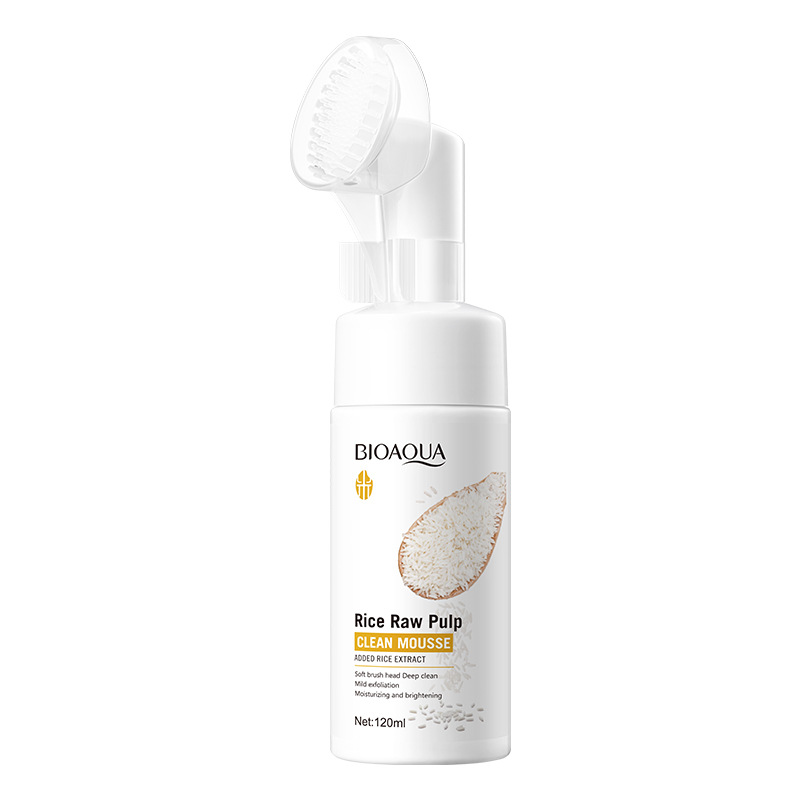 Espuma limpiadora facial SADOER pure English con aminoácidos de plantas y frutas, con cabezal de cepillo, venta al por mayor para comercio exterior transfronterizo.