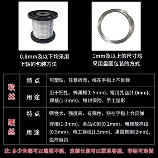 Wholesale ultra-fine iron wire wire wire fine soft wire wire wire wire rope stainless steel wire stainless steel very fine extra fine wear