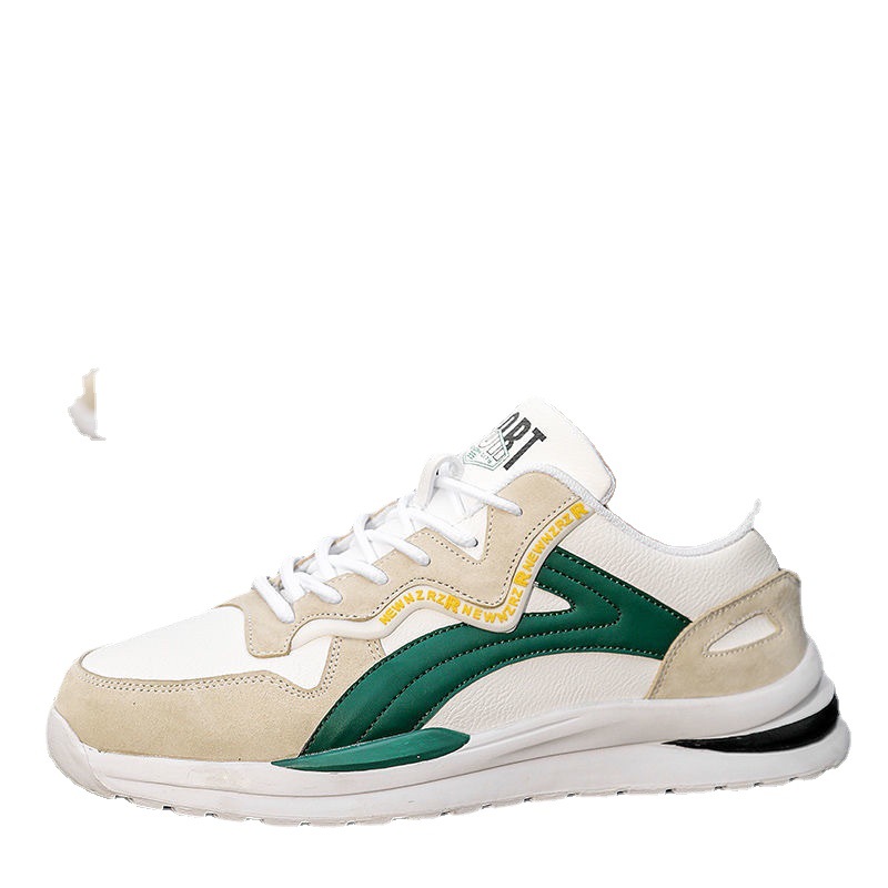 New Sports Shoes Spring Korean Style Shoes Men's Trendy All-match White Shoes Men's Casual Leather Shoes Summer Trendy Shoes Skate Shoes