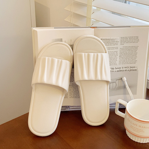 Soft, New Indoor Home Slippers for Women - Korean Style Fairy Wind Bathroom Anti-Slip Home Cooling Slippers for Women - Summer Outdoor Wear