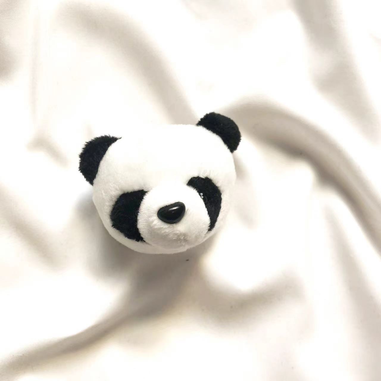 팬더 헤드 브로치