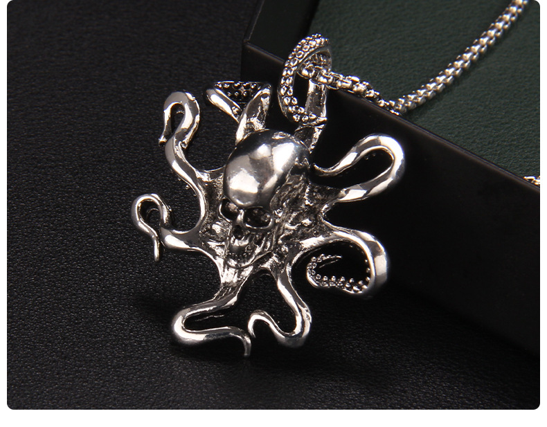 Fashion Octopus Stainless Steel Plating Pendant Necklace 1 Piece