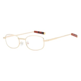 Factory Direct Classic Metal Small Frame Glass Coating Optical Lens Men and Women Winter Plum Reading Glasses 502
