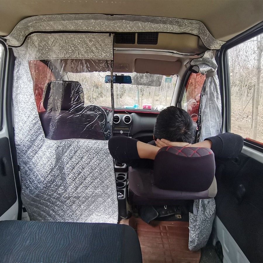 Changan Crossing v5/Changan Ruixing Car Partition Curtain Upgraded Zipper Bread Air-conditioning Curtain Sunscreen and Heat Insulation Curtain