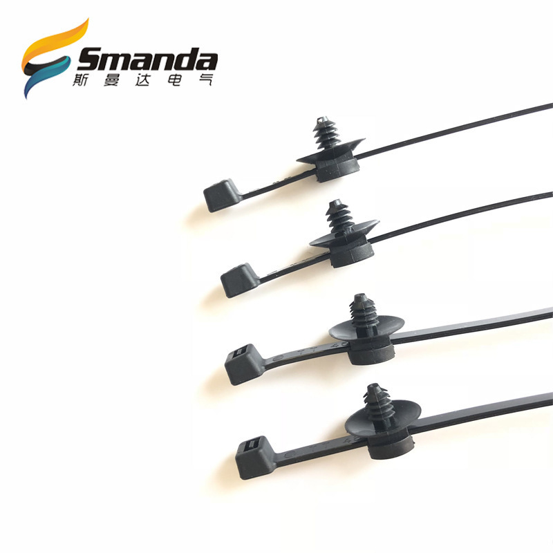 线束扎带  4.8×200 螺纹束线带 新能源阻燃  线束  电缆束线带