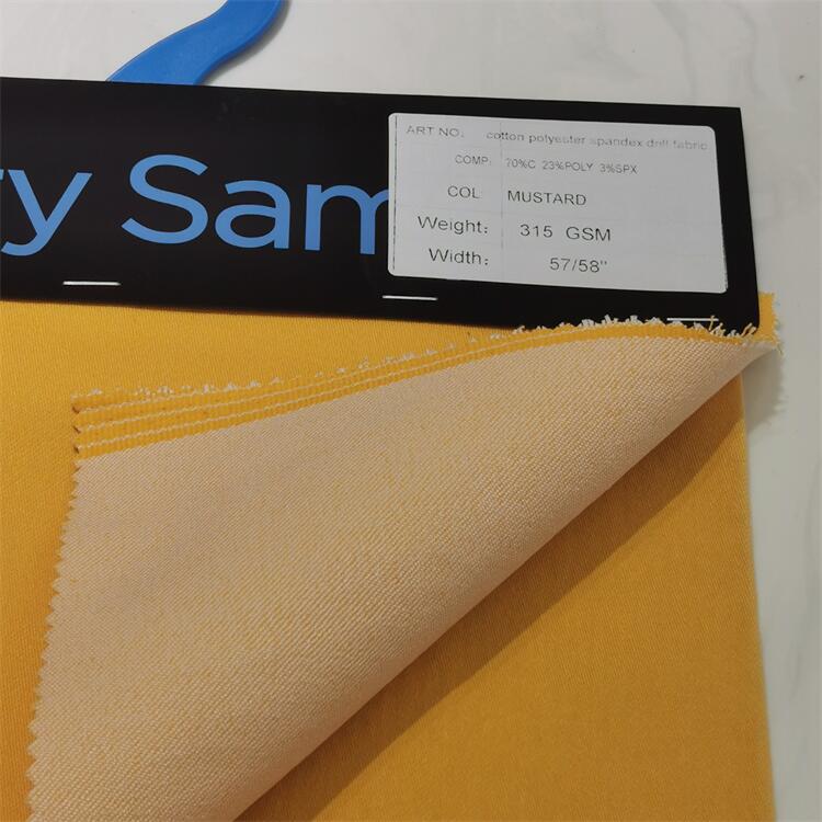 70% algodón 27% poliéster 3% tela tejida spandex poliéster elástico tela spandex algodón tela spandex