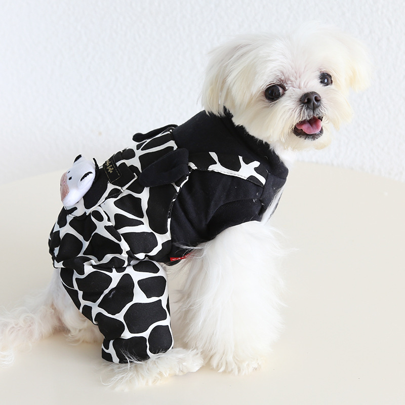 Petstyle 奶牛熊猫情侣装 2025秋冬新款 狗狗猫咪服装宠物狗衣服|undefined