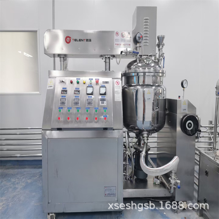 处理二手真空均质乳化机组 300L500L真空乳化机 液压升降乳化机