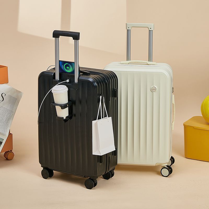 Multi-functional luggage 2024 new suitcase female male student trolley case strong and durable password case leather case