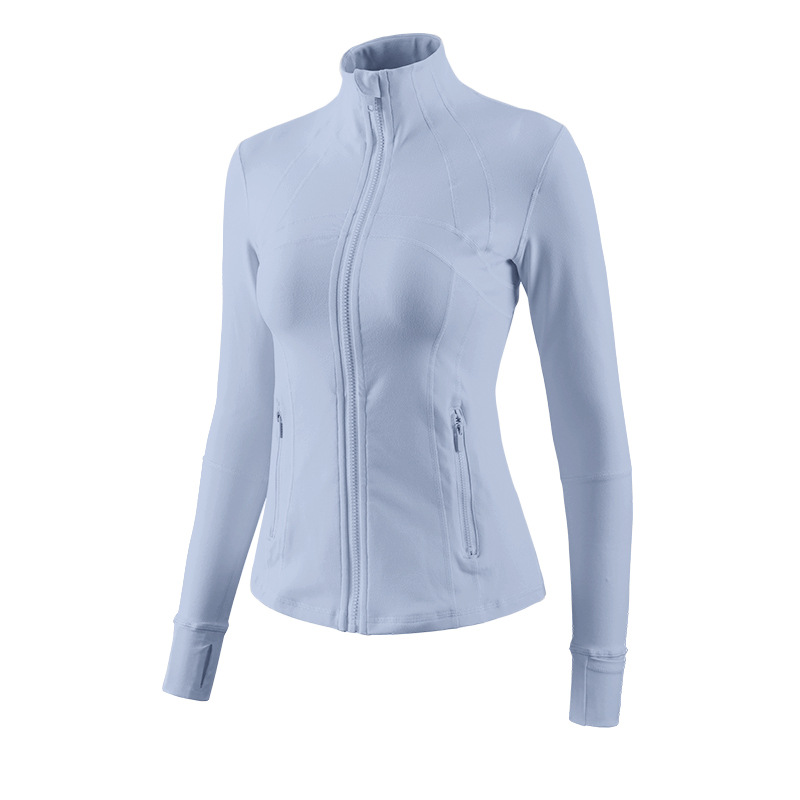 Stand-up Collar Yoga Clothes, Thin High-end Pilates Fitness Top, Fitness Clothes For Women_desvips.com