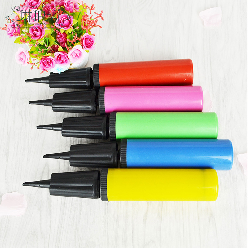 Globo inflador manual inflador medio flor embalaje de regalo floral material auxiliar color al azar y estilo