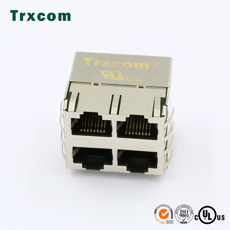 Оригинальный сетевой соединитель ARJM11A1-009-KB-CW2 порта RJ45 с изоляционным фильтром