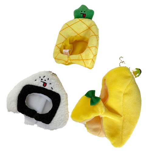 Cartoon detachable Christmas tree jacket cute plush pineapple clothes banana accessories bag pendant WE 08