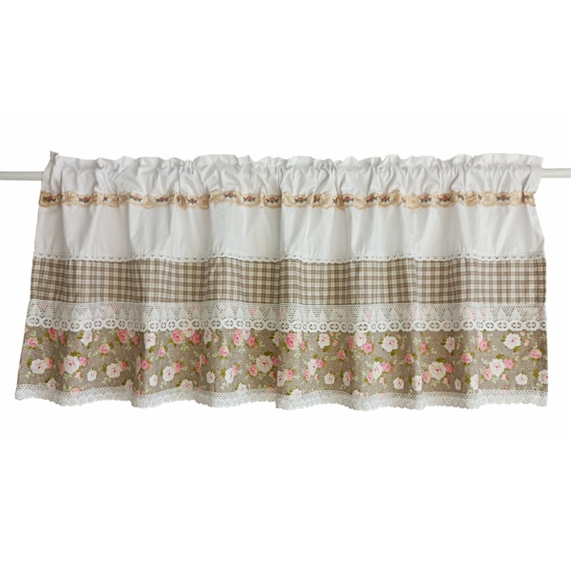 Small curtain curtain Korean-style cotton half curtain hallway partition curtain cabinet bedroom bathroom door curtain B132