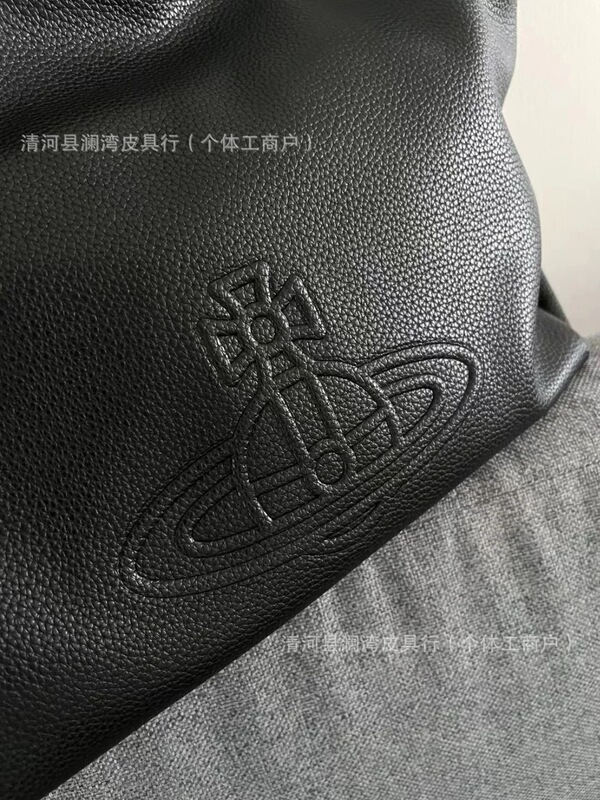 24秋冬西太后土星hobo流浪包大容量荔枝纹真皮斜挎包托特包潮流|undefined