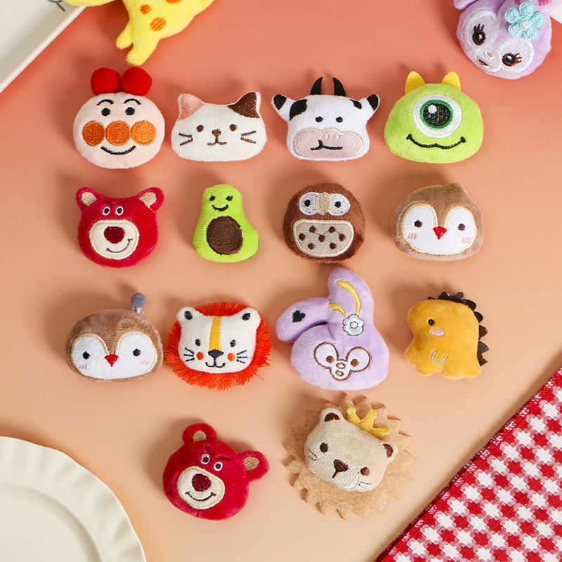 Cartoon Animal Plush Toys, Cotton-Filled Doll Accessories, Clothing, Hats, Shoes, Bags, Hanging Decorations, DIY Materials, Plush Brooches Cartoon Animal Plush Toys, Cotton-Filled Doll Accessories, Clothing, Hats, Shoes, Bags, Hanging Decorations, DIY Materials, Plush Brooches