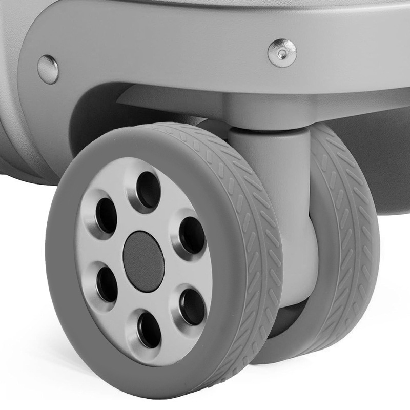 Funda protectora de rueda para equipaje Funda de viaje con reducción de sonido Funda de rueda de silicona Accesorios para equipaje antiruido y antideslizante