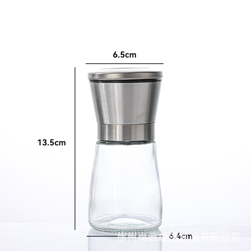跨境手动研磨器亚马逊304不锈钢陶瓷芯黑胡椒花椒海盐调味撒料瓶|undefined