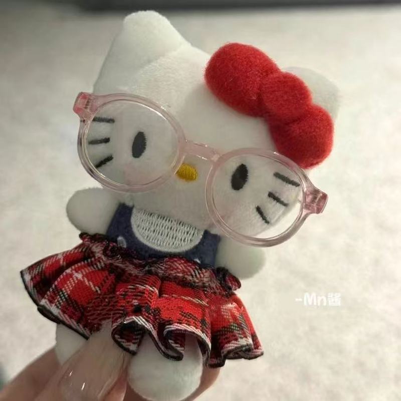 草帽ktkitty挂件背包可爱毛绒公仔钥匙扣挂饰包包玩偶礼物|undefined