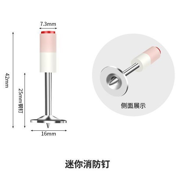 Accesorios de herramienta de pistola de uñas silenciador de agua de electricista decoración integrada pistola de uñas mini tubería Tarjeta de uñas de jardín