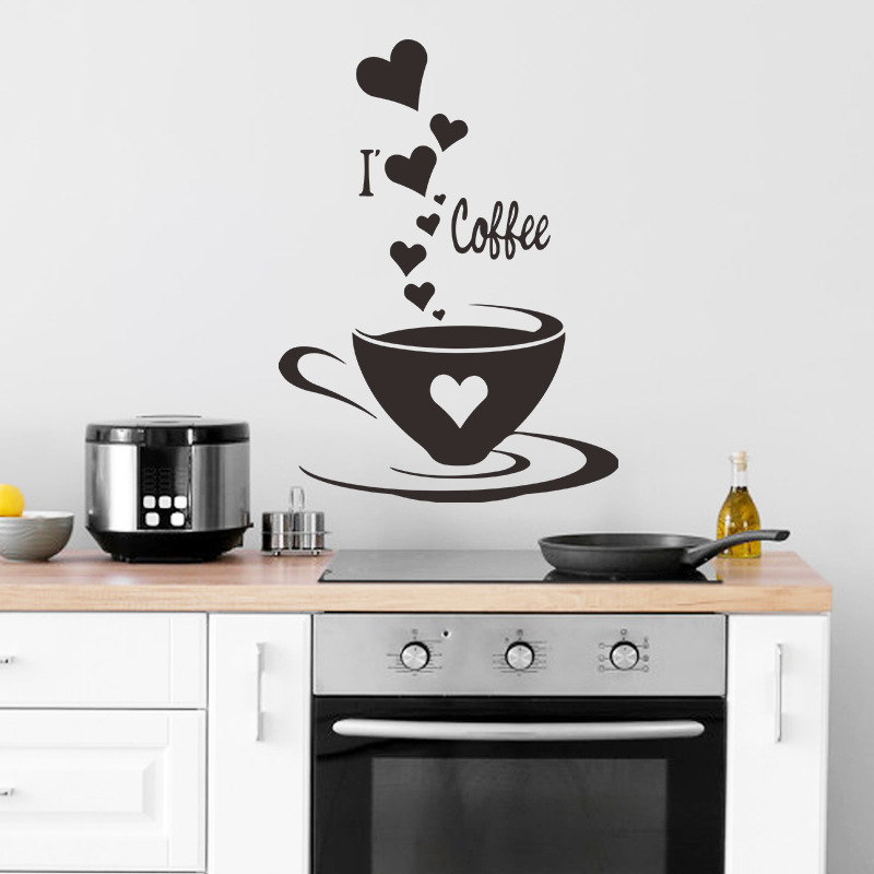 Fashion Solid Color Coffee Wall Stickers Wholesale display picture 4