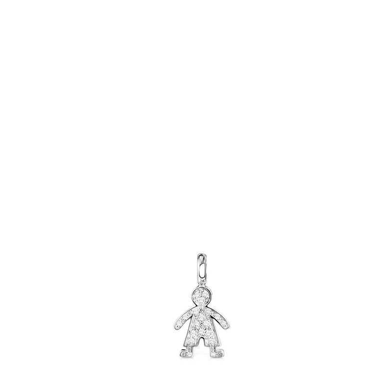 Cute Cartoon Character Doll Sterling Silver Charms display picture 9