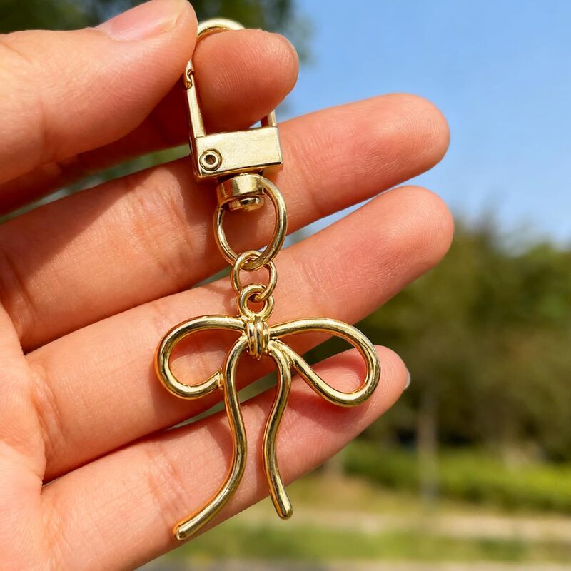 Cute Bow Keychain Kawaii Bag Charm Shiny Wallet Ladies Phone Decoration Car Key Chain Accessories Cute Bow Keychain Kawaii Bag Charm Shiny Wallet Ladies Phone Decoration Car Key Chain Accessories