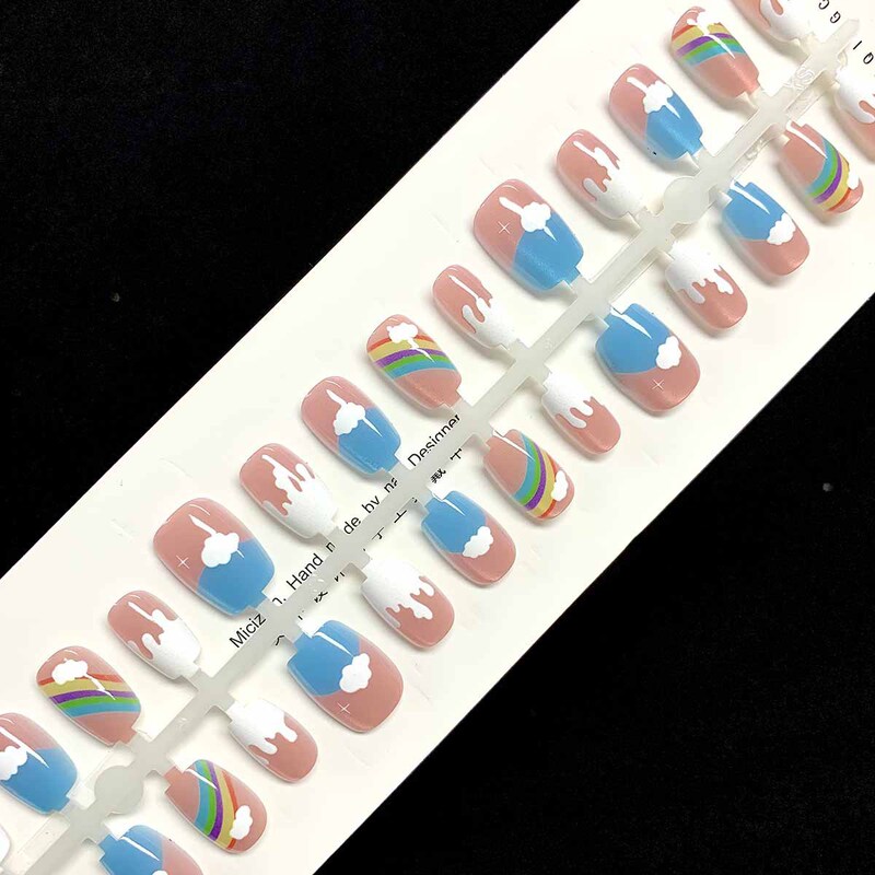 New Crystal Patch Wearable Nail Patch Finished Nail Strip Manicure Patch Nail Salon Manicure Short Almond Oval Nail New Crystal Patch Wearable Nail Patch Finished Nail Strip Manicure Patch Nail Salon Manicure Short Almond Oval Nail