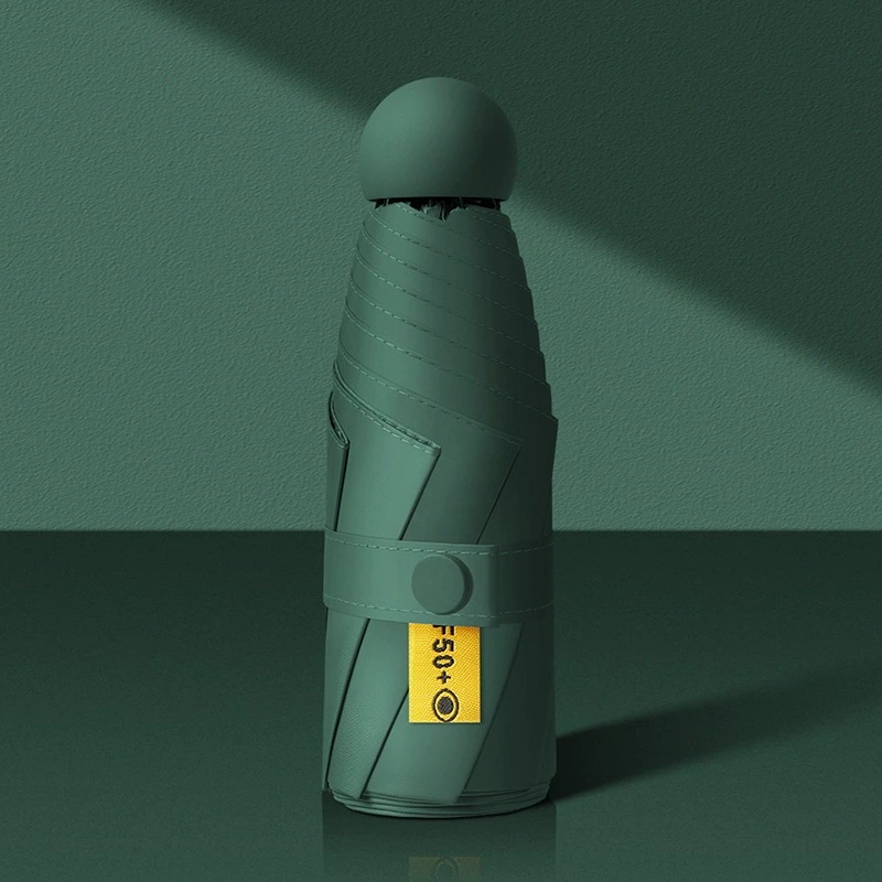 ミニカプセル日伞レディース高级感厚手クロコダイル日焼け止め傘晴雨兼用オーダー折りたたみ伞パラソル|undefined