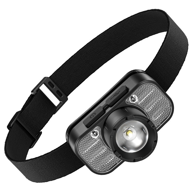 Shenfuo zoom al aire libre faro de emisión remota carga de luz alta roja rotación alarma zoom led lámpara de mina impermeable