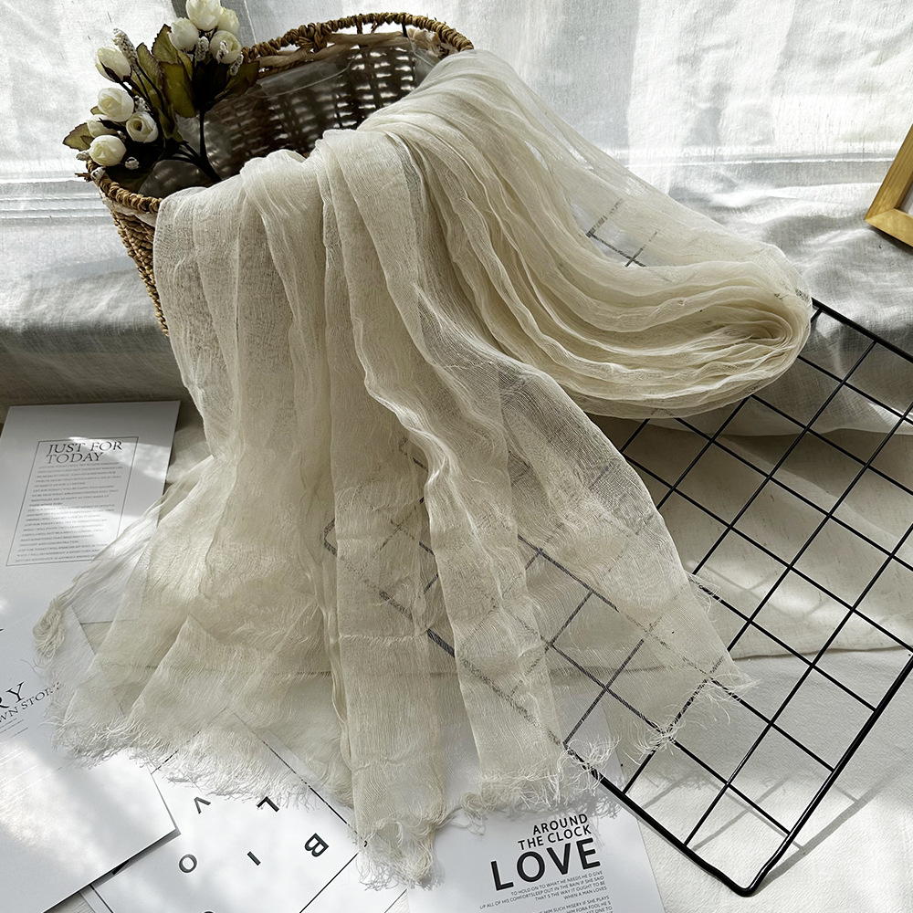 Silk, linen and beige