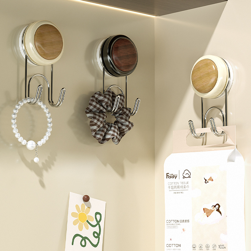 Hook de ventosa puerta trasera sin perforación percha de gorra bolsas de llaves gancho sin rastro fuerte gancho de extracción de papel al por mayor