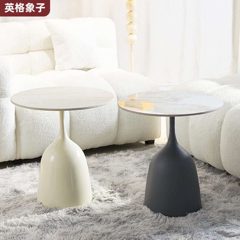 Creative Simple Side Table for Balcony Leisure Side Table Living Room Small Tea Table Bedroom Bedside Table Coffee Shop Small Side Table