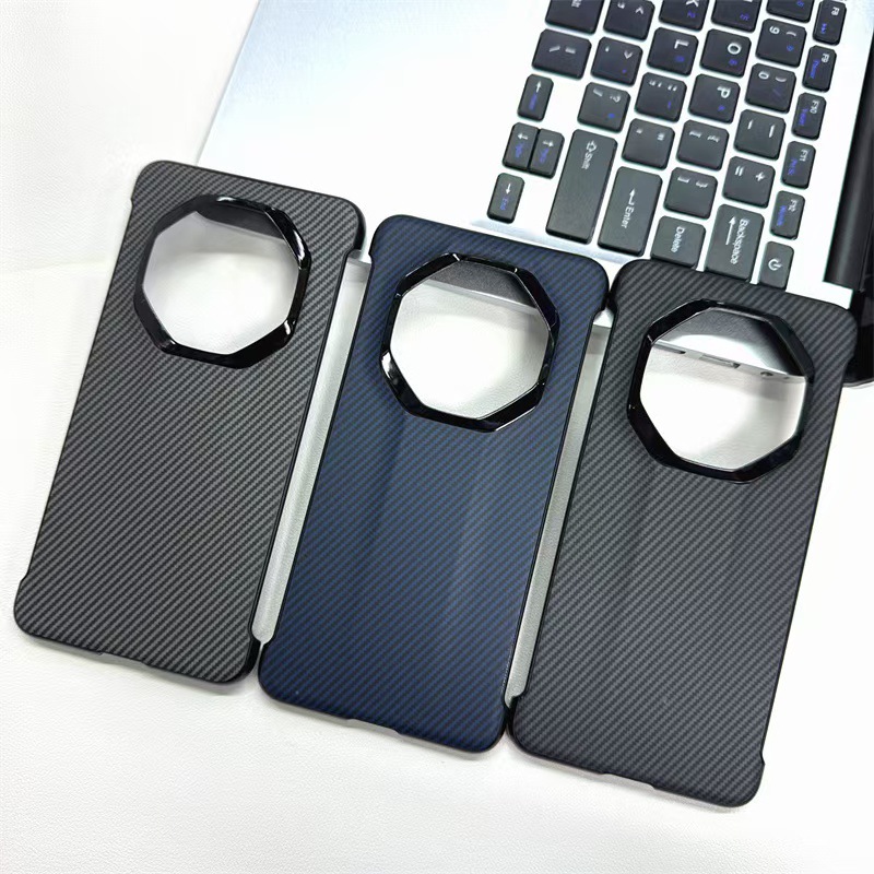 适用华为Mate70RS非凡大师无边框手机壳MateXT碳纤维素皮保护套