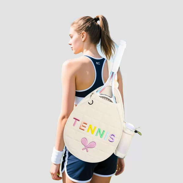 Tennis Bag, Outdoor Sports Bag, Large-Capacity Shoulder Badminton Bag, High-Looking Portable Pickleball Bag, Racket Bag