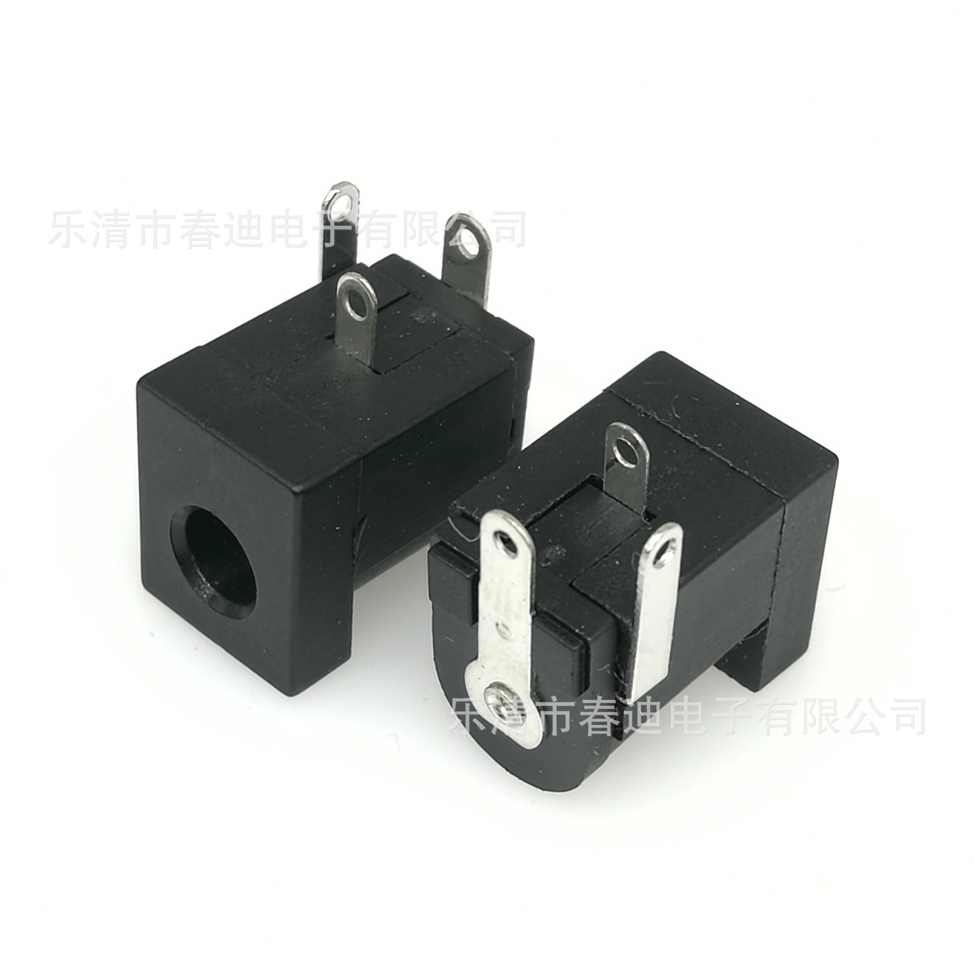 Supply horizontal DC005 power outlet three-pin female 5.5*2.1 2.0 2.5 round needle dc-005C