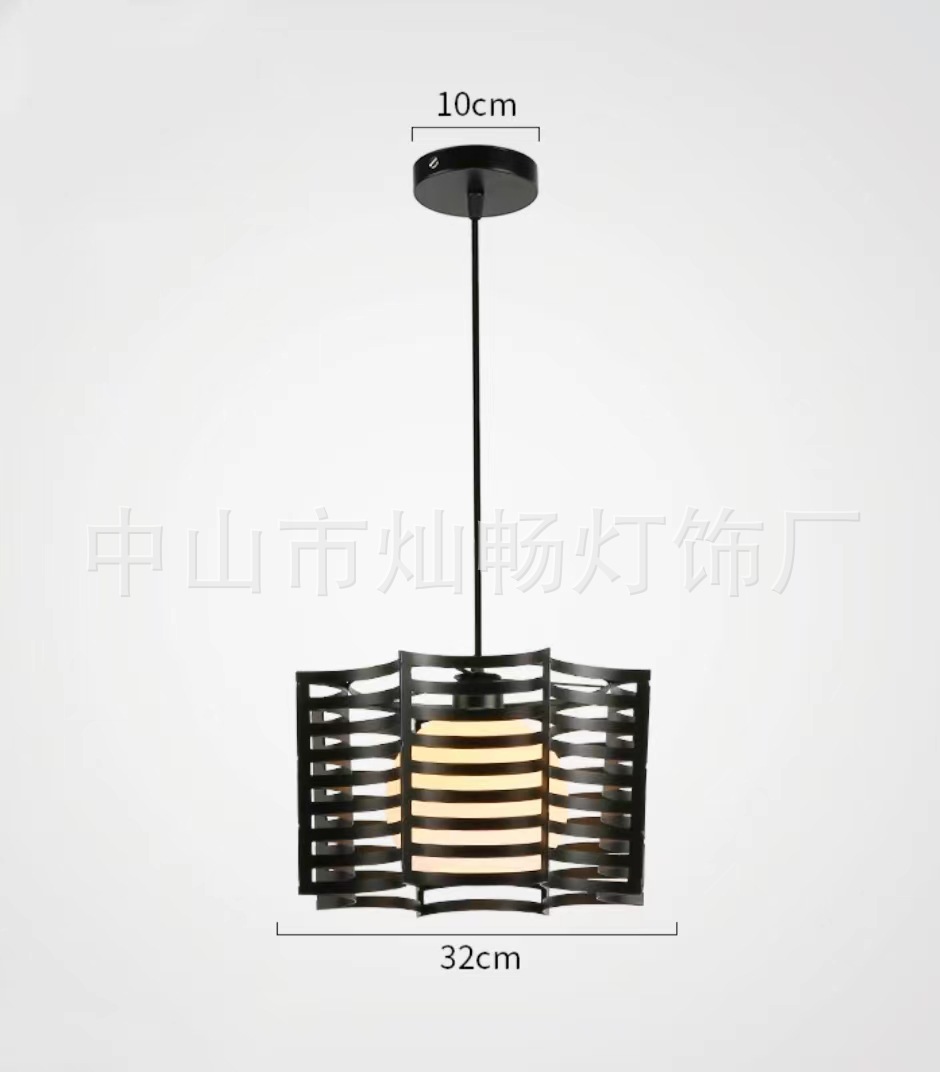 Estilo industrial nórdico personalidad creativa simple restaurante moderno Hotpot Bar Bar Barbería Landelier de cabeza única